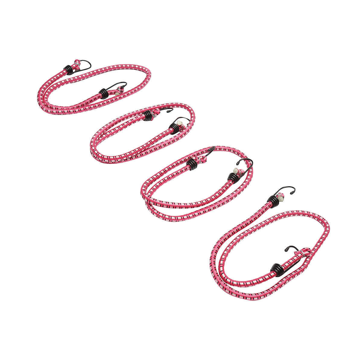 Set di 4 corde elastiche con ganci per ancoraggio carico, 10mmx100cm Breckner Germany