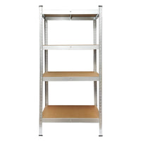 Scaffale in metallo con 4 ripiani in MDF, 144x60x30 cm, 50 kg/ripiano, montaggio senza viti