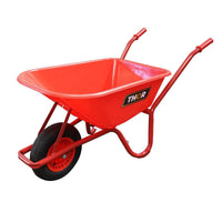 Carriola 85 Litri, ruota pneumatica 400/8, vasca in plastica 940x580x300mm, Max. 160kg., Thor