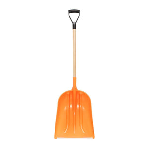 Pala da neve in polipropilene con manico in legno da 1200 mm