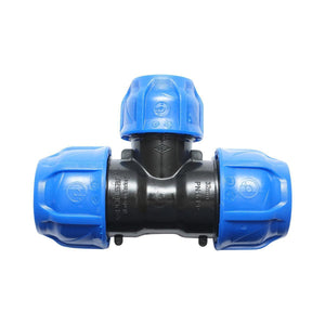 Raccordo a Compressione a T PN16-32X25X32mm per sistemi irrigazione Raccordo/Manicotto/Connettore a T per tubo irigazione
