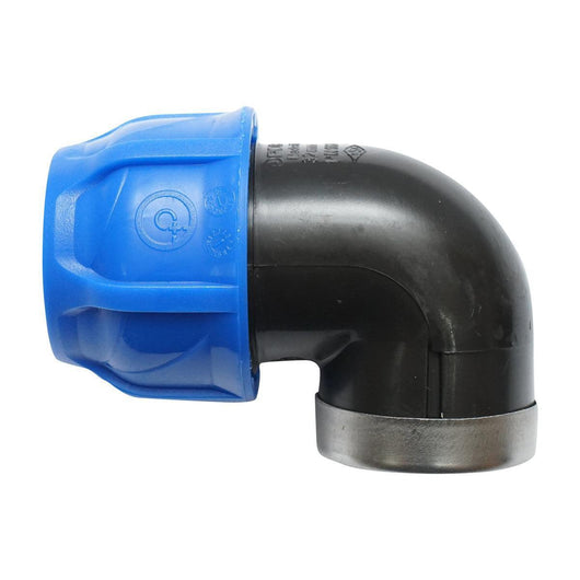 Gomito Compressione PN16-32mmx 1" per sistemi di irrigazione RACCORDO/GIUNTO FEMMINA PN16-32mmx 1" Raccordo Compressione Manicotto Raccordo Compressione tubo irrigazione