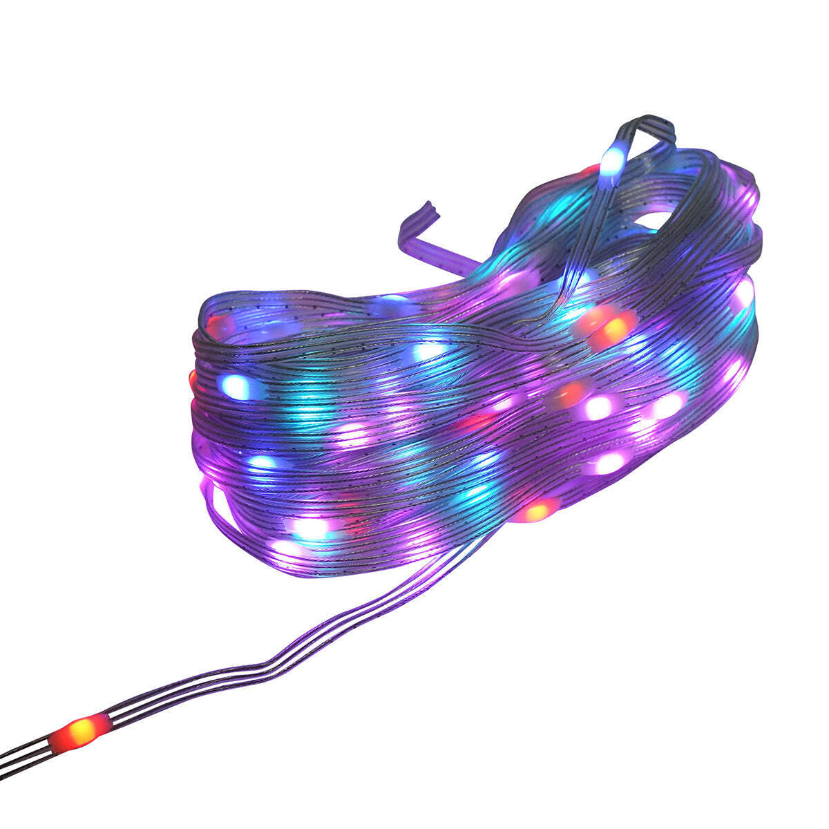 Striscia LED intelligente 2W/m 5V con telecomando, controllo musicale, bluetooth, applicazione USB, 15m RGB+IC IP68