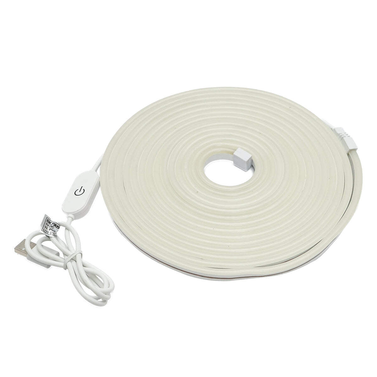 Striscia LED 6500K, 5V, USB, 5m IP65