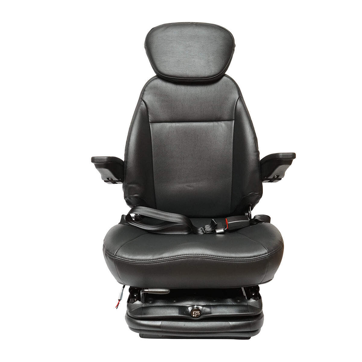 Sedile universale regolabile per trattore con cintura di sicurezza, braccioli e sospensione 800x610 mm