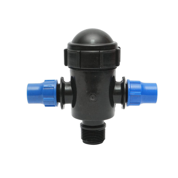 Filtro in plastica a T 17x17mmx1 pollice per sistemi di irrigazione