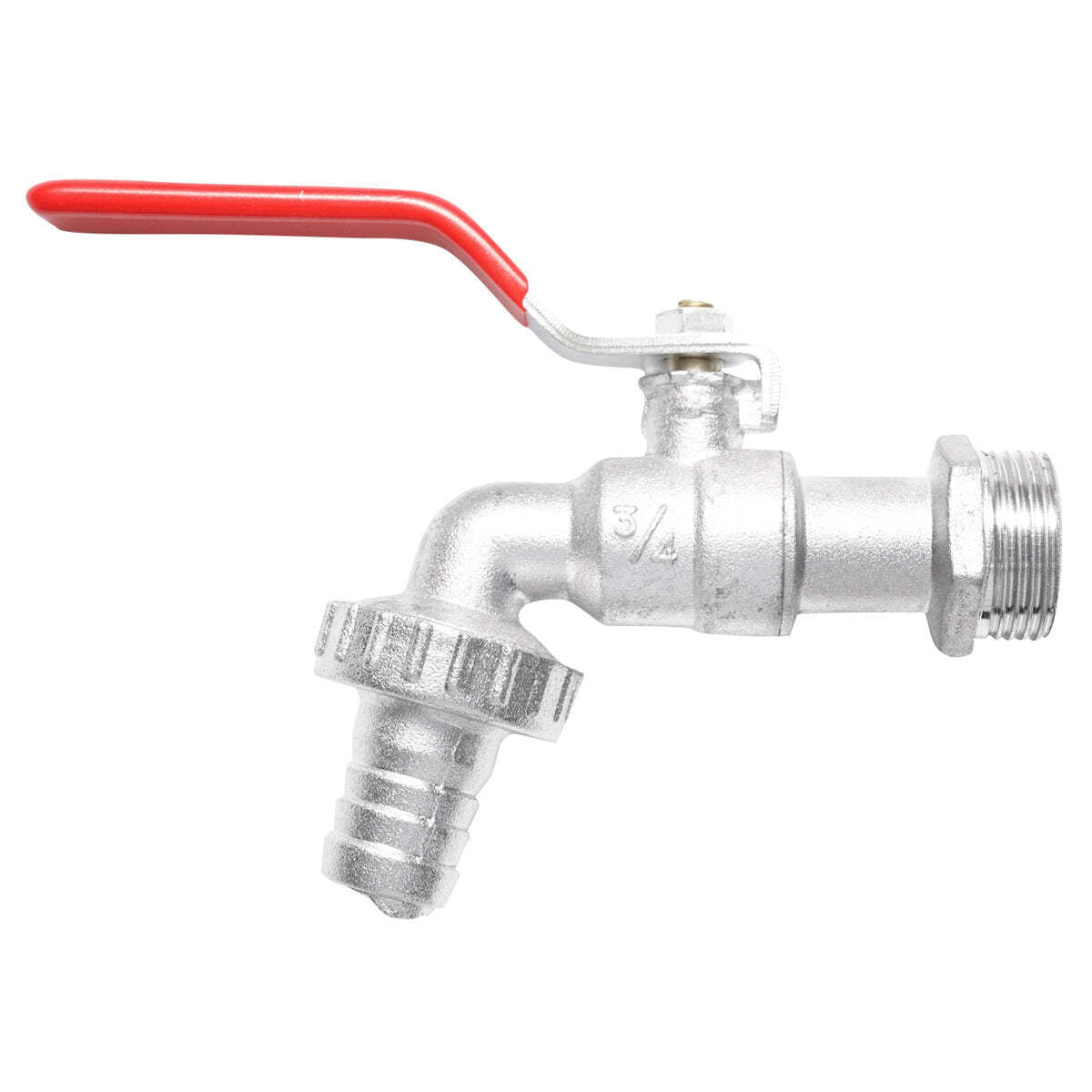 Rubinetto per acqua di servizio 3/4x3/4 con sfera e manico per giardino