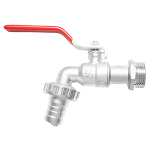 Rubinetto per acqua di servizio 3/4x3/4 con sfera e manico per giardino