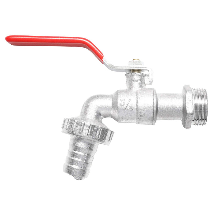 Rubinetto per acqua di servizio 3/4x3/4 con sfera e manico per giardino