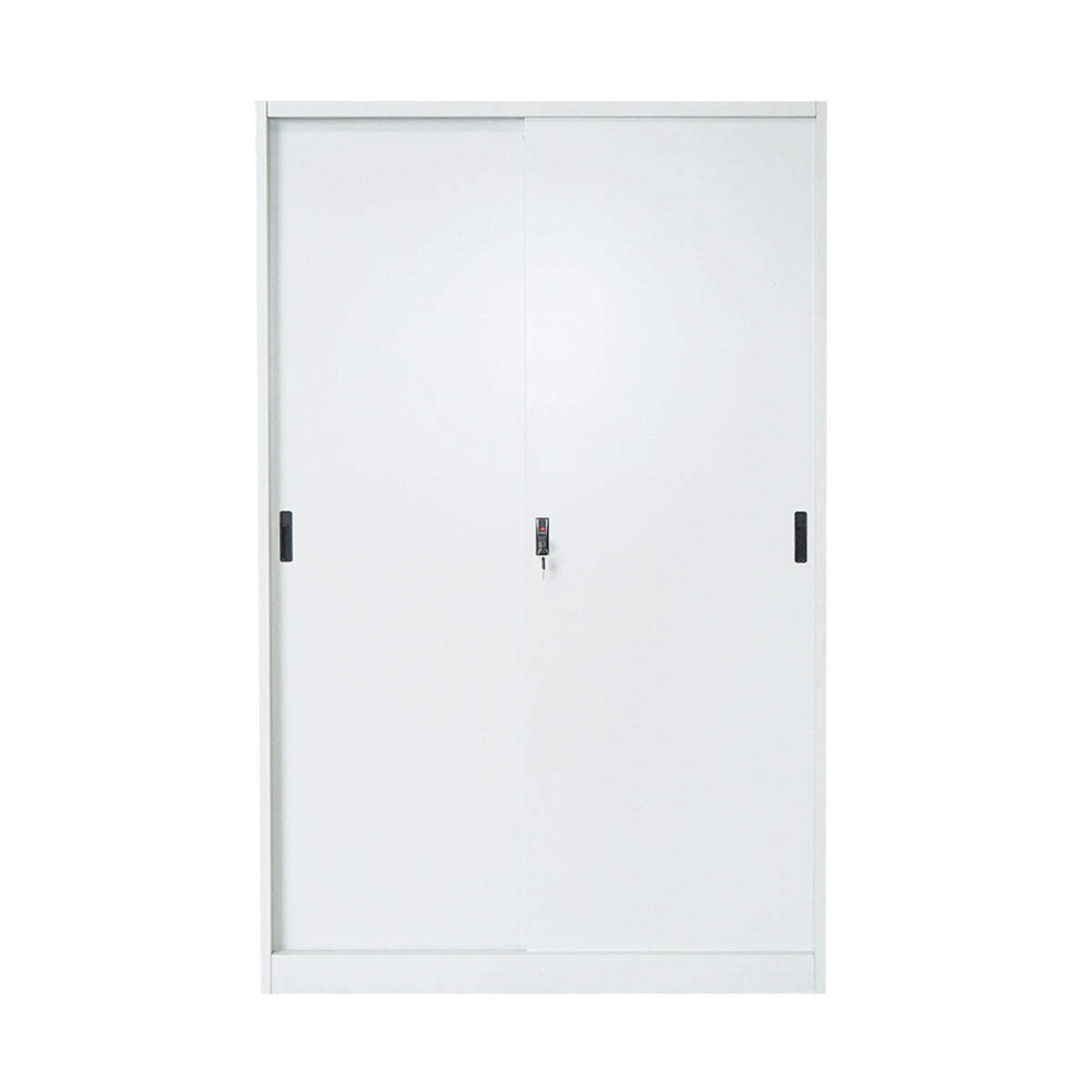 Armadio metallico 1900x1200x450mm con 2 ante scorrevoli sicure, 4 ripiani, max 50kg/ripiano, grigio Breckner Germany