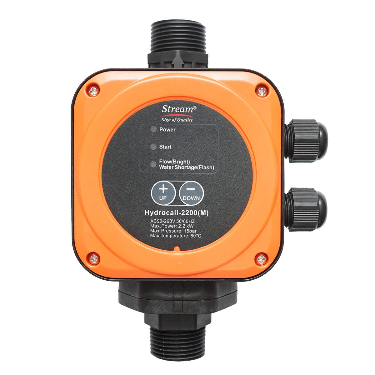 Pressostato elettronico automatico 2.2KW, 220V per pompa dell'acqua, pressione regolabile manualmente max. 15 bar, HYDROCALL-2200M