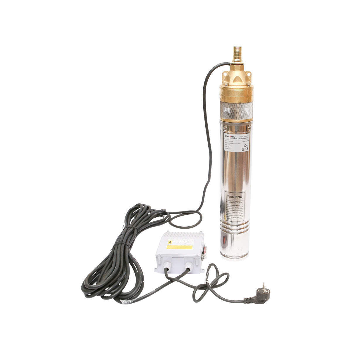 Pompa sommersa 4 pollici, 1500W, 50l/min H99m, 220V con pannello di controllo 4SKM200 Breckner Germany