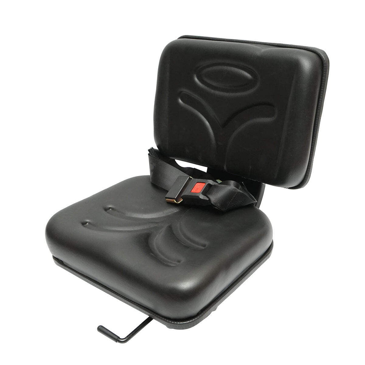 Sedile universale con cintura per macchine agricole o industriali, carrelli elevatori.