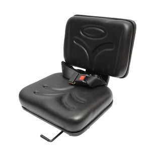 Sedile universale con cintura per macchine agricole o industriali, carrelli elevatori.