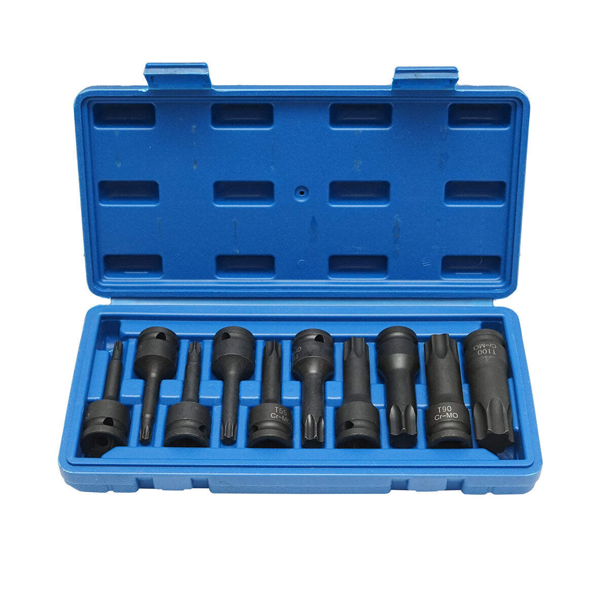 Set di chiavi tubolari da impatto 1/2 con profilo Torx, 10 pezzi, Breckner Germany