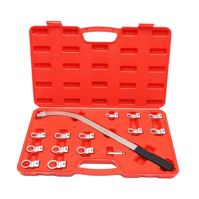 Set di chiavi per tendere rulli tendicinghia e cinghie di distribuzione, 14 pezzi, Breckner Germany