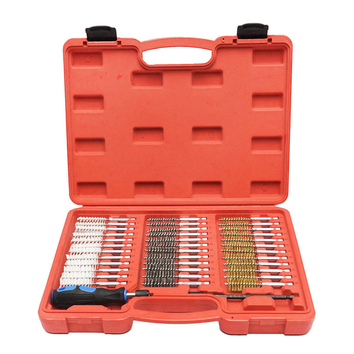 Set di spazzole di filo metallico rotonde, 38 pezzi, Breckner Germany