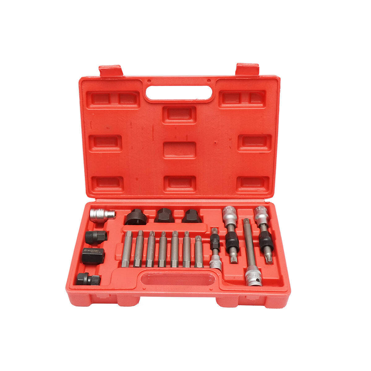 Kit di chiavi per montaggio e smontaggio pulegge alternatore da 18 pezzi