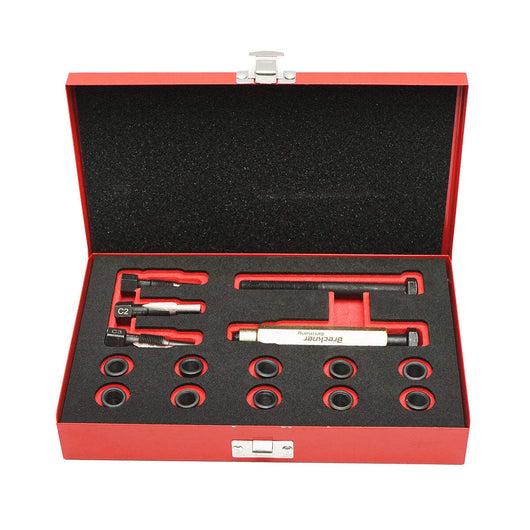 Set di riparazione filettature per candele, M10x1.0mm, 15 pezzi, Breckner Germany