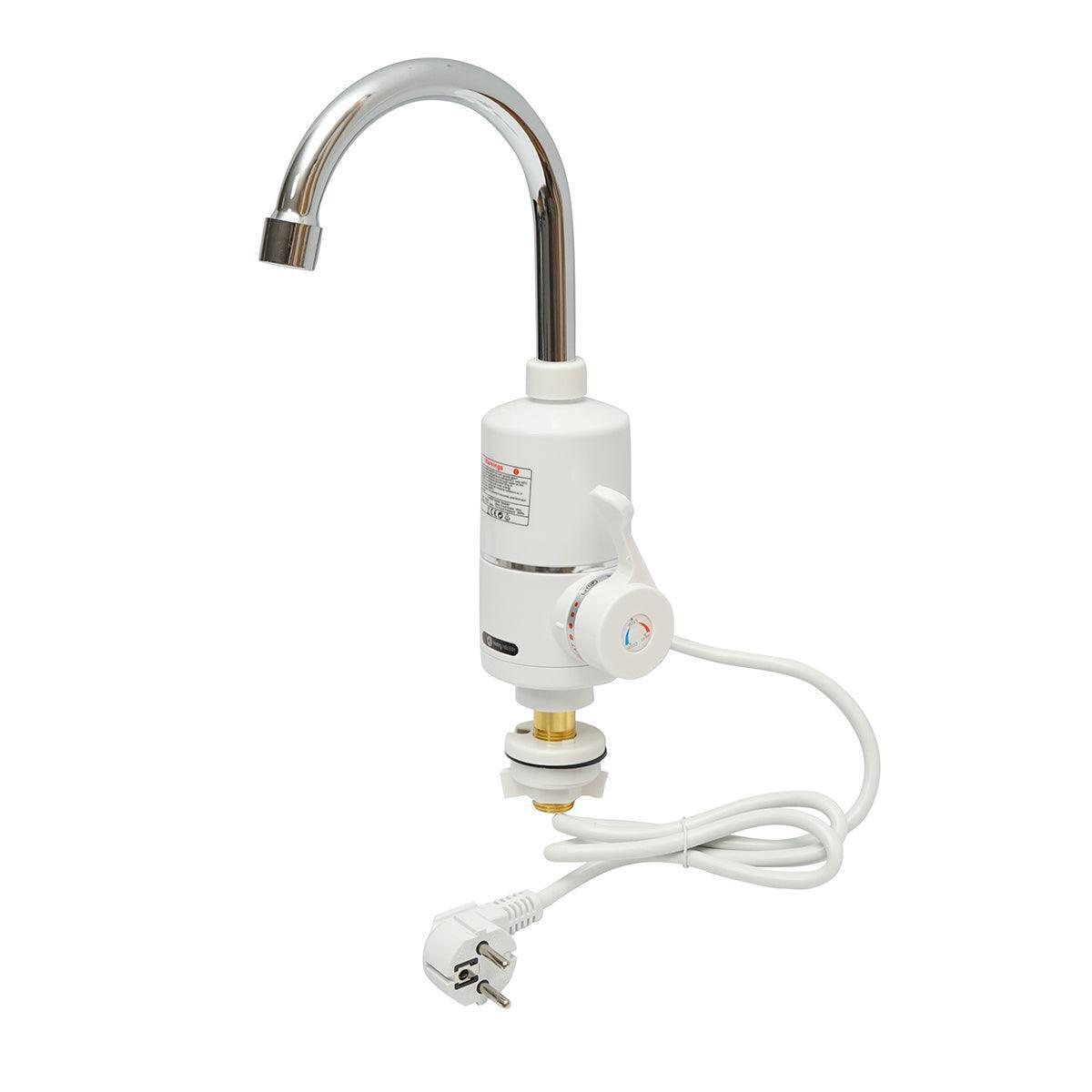 Rubinetto Acqua Calda Istantanea, 3000W, Display Digitale, 35-55°C, IPX4, Riscaldatore per Cucina, Giardino, Bagno