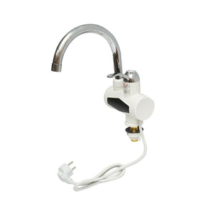 Rubinetto Acqua Calda Istantanea, Scaldabagno Elettrico Istantaneo 3000W, Display Digitale, 35-55°C, IPX4