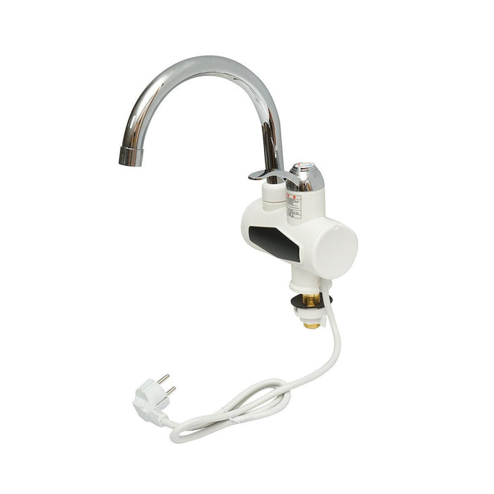 Rubinetto Acqua Calda Istantanea, Scaldabagno Elettrico Istantaneo 3000W, Display Digitale, 35-55°C, IPX4