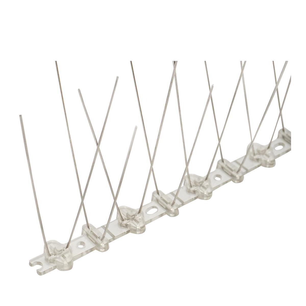 1 pz Dissuasore 250mm 10 punte, Dissuasori per Piccioni Punte Anti PICCIONI Striscia 250mm con 10 punte anti-uccelli