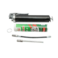 Set Pistola e Cartuccia, Ingrassatore Manuale Pistola per Grasso, Grasso Universale Pistola per ingrassare con manico + tubo di grasso
