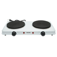 Piastra elettrica 220V, con 2 fornelli, 2000W, 470x250x70mm Piastra riscaldante