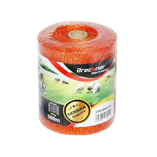 Filo per Recinto Elettrico, Lunghezza 500 mt, Ø2mm. 3x0.15mm. SS, 16 Ohm/m, colore arancione, Recinzioni Elettriche Breckner Germany