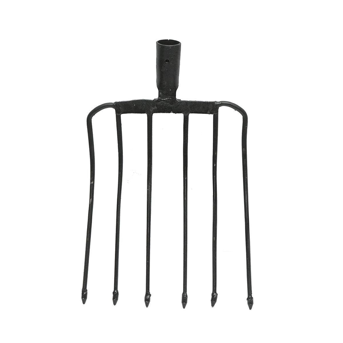 FORCA 6 Denti Curvata Senza Manico Forcone