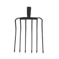 FORCA 6 Denti Curvata Senza Manico Forcone