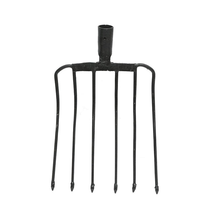 FORCA 6 Denti Curvata Senza Manico Forcone