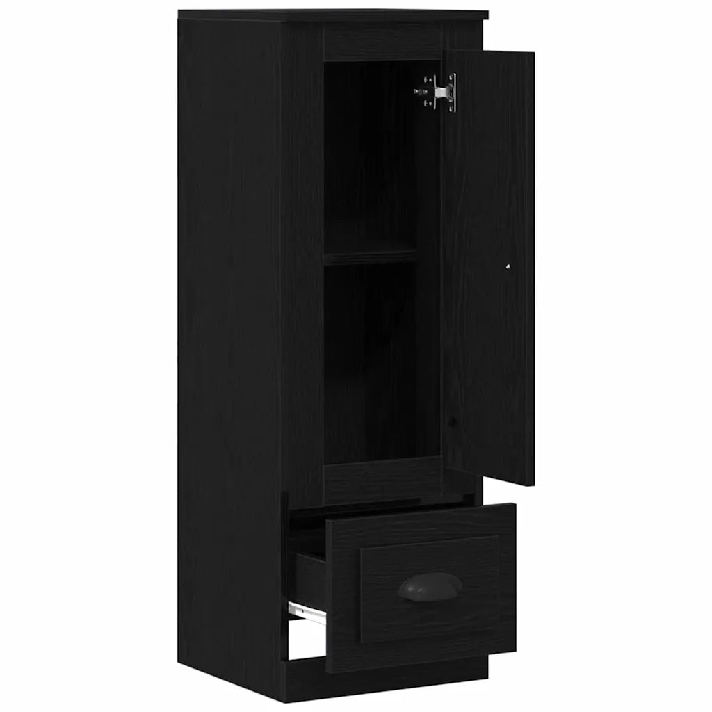 Credenza-Buffet-Armadio da cucina Rovere Nero 36 x 35.5 x 103.5 cm Legno multistrato