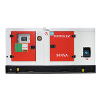 Generatore elettrico trifase 28KVA, 230/400V con motore diesel Ricardo N4100DS-30KW