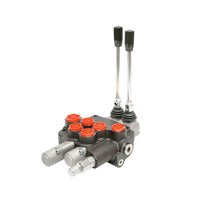 DISTRIBUTORE OLEODINAMICO con 2 leve, 1 flottante, 80 L/min.