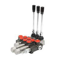 Distributore Oleodinamico con 3 leve, 2 flottanti, 40L/min.