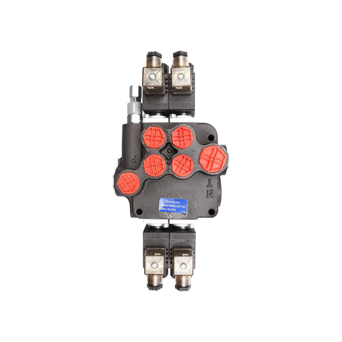 DISTRIBUTORE OLEODINAMICO ELETTRICO P80 a 2 vie, 12V