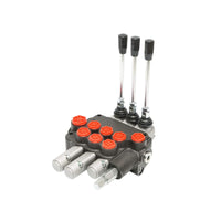 DISTRIBUTORE OLEODINAMICO a 3 leve, 2 flottanti, 80 L/min.