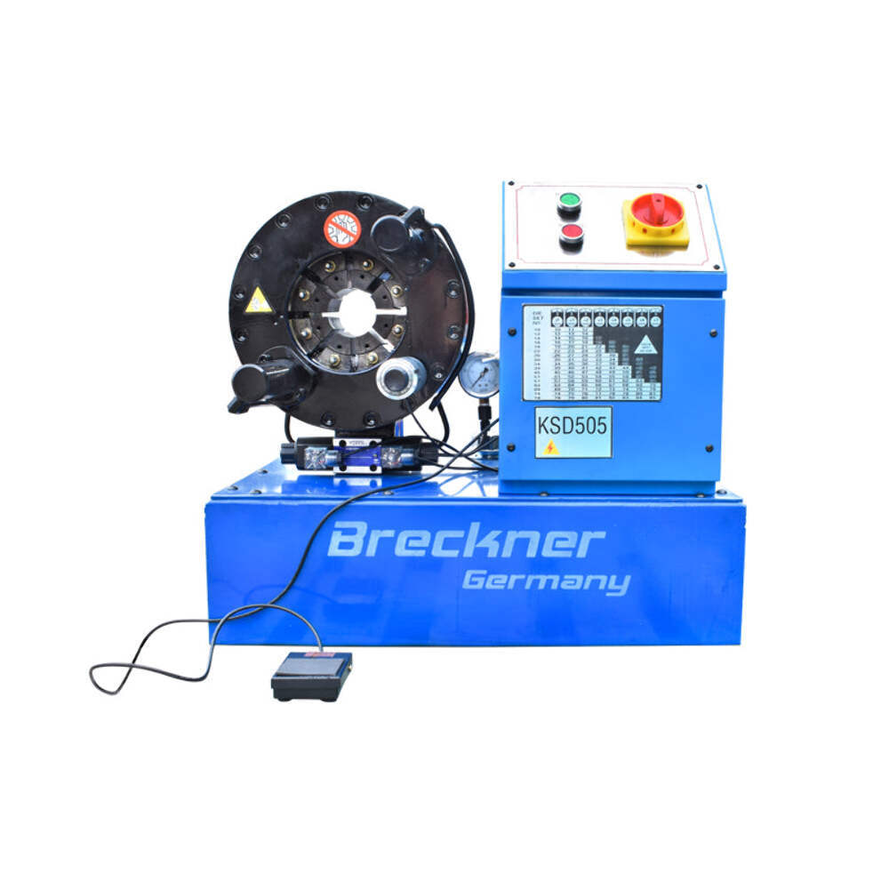 Pressatubi oleodinamici Pressa per crimpare tubi oleodinamici alta pressione per tubi fi4-51mm 220V 3,7kW con cambio rapido Breckner Germany