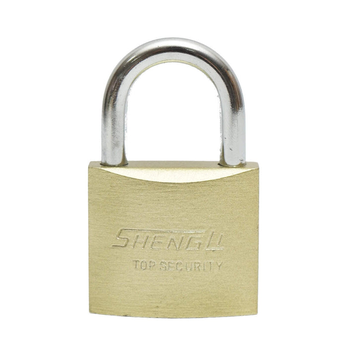 Lucchetto con 3 chiavi dorate 38mm