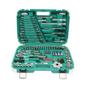 Set di chiavi a bussola Breckner Germany da 121 pezzi, fisse, punta esagonale con cricchetto