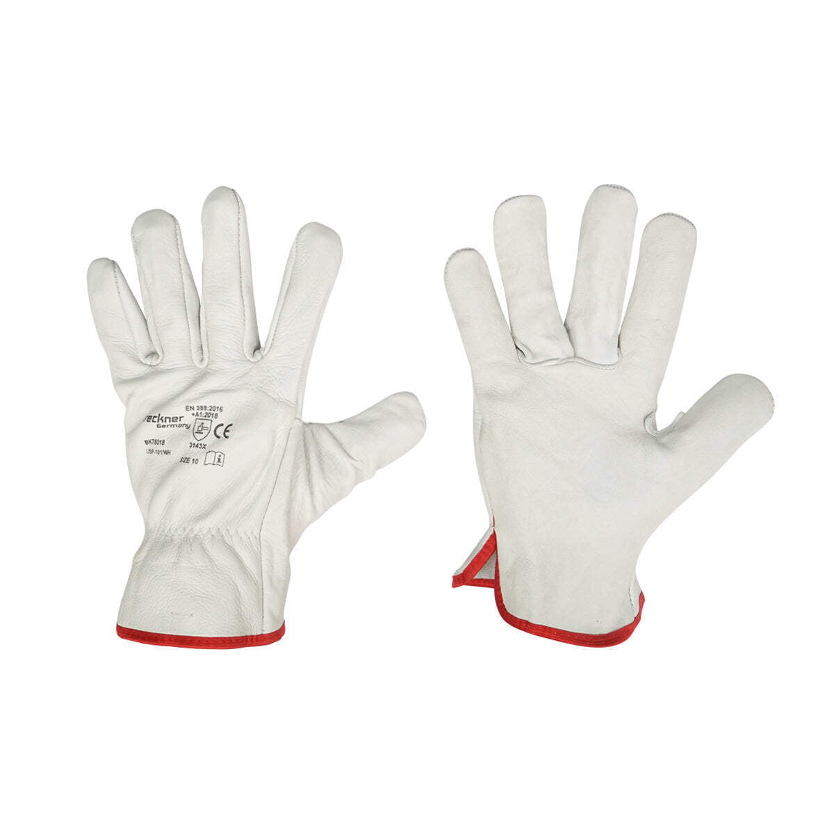 Guanti da lavoro in pelle bovina N°10