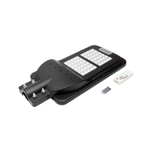 Lampada solare a LED per illuminazione stradale 60W, 6500K, IP65 con sensore di movimento, pannello solare e montaggio su palo