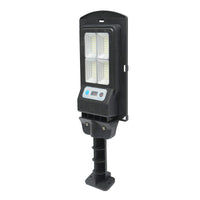 Lampada solare LED illuminazione stradale 6500K con pannello solare 3W, batteria 18000mAh, montaggio su palo IP67