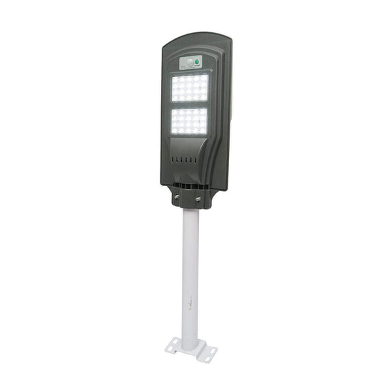 Lampada solare illuminazione stradale a LED 40W, 6500K con pannello solare 10W, batteria 10000mAh, montaggio su palo IP65