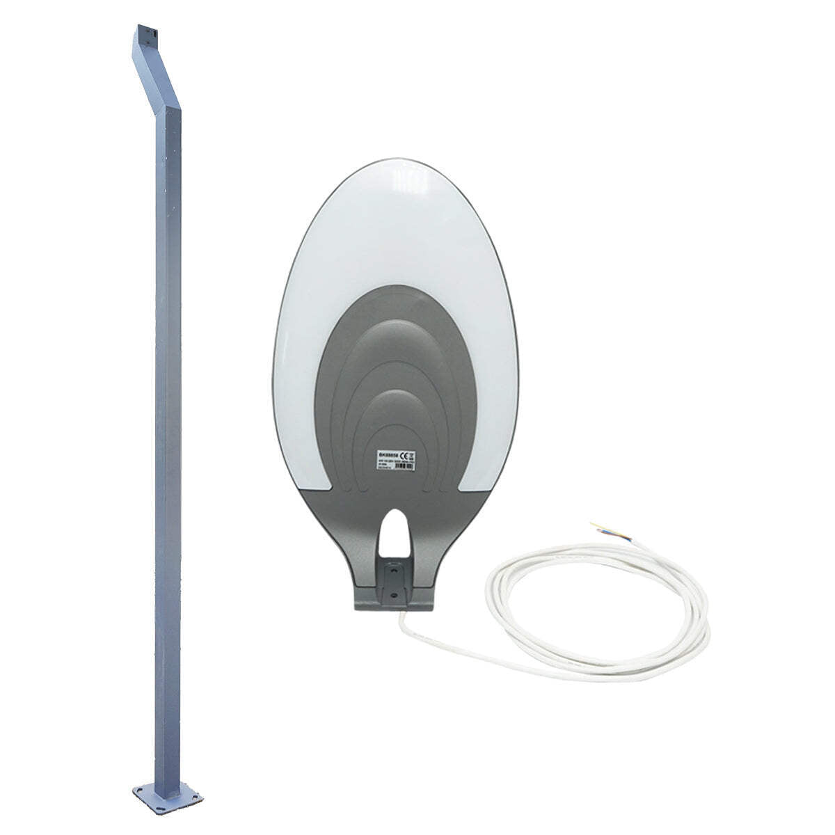 Lampada per illuminazione stradale a LED 40W, 220V, IP65, 5000K, altezza palo 3,5m