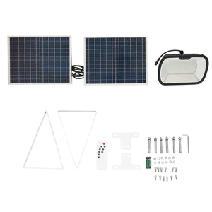 Lampada LED 126x0,5W con pannello solare 25W e batteria 7V/10Ah