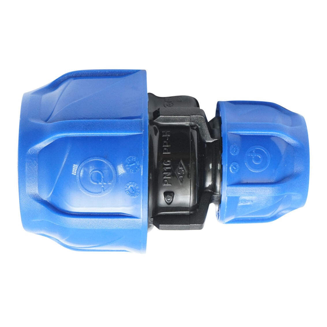 Giunto di riduzione di compressione D40x25mm, PN16 per sistemi di irrigazione