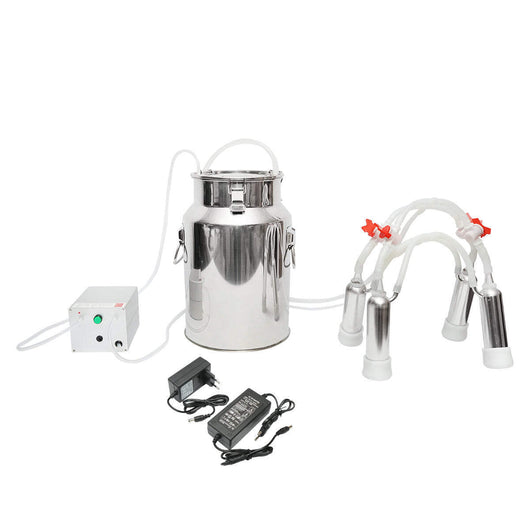 MUNGITRICE CON 1 STAZIONE E SERBATOIO IN ACCIAIO INOX DA 18 LITRI PER MUCCHE